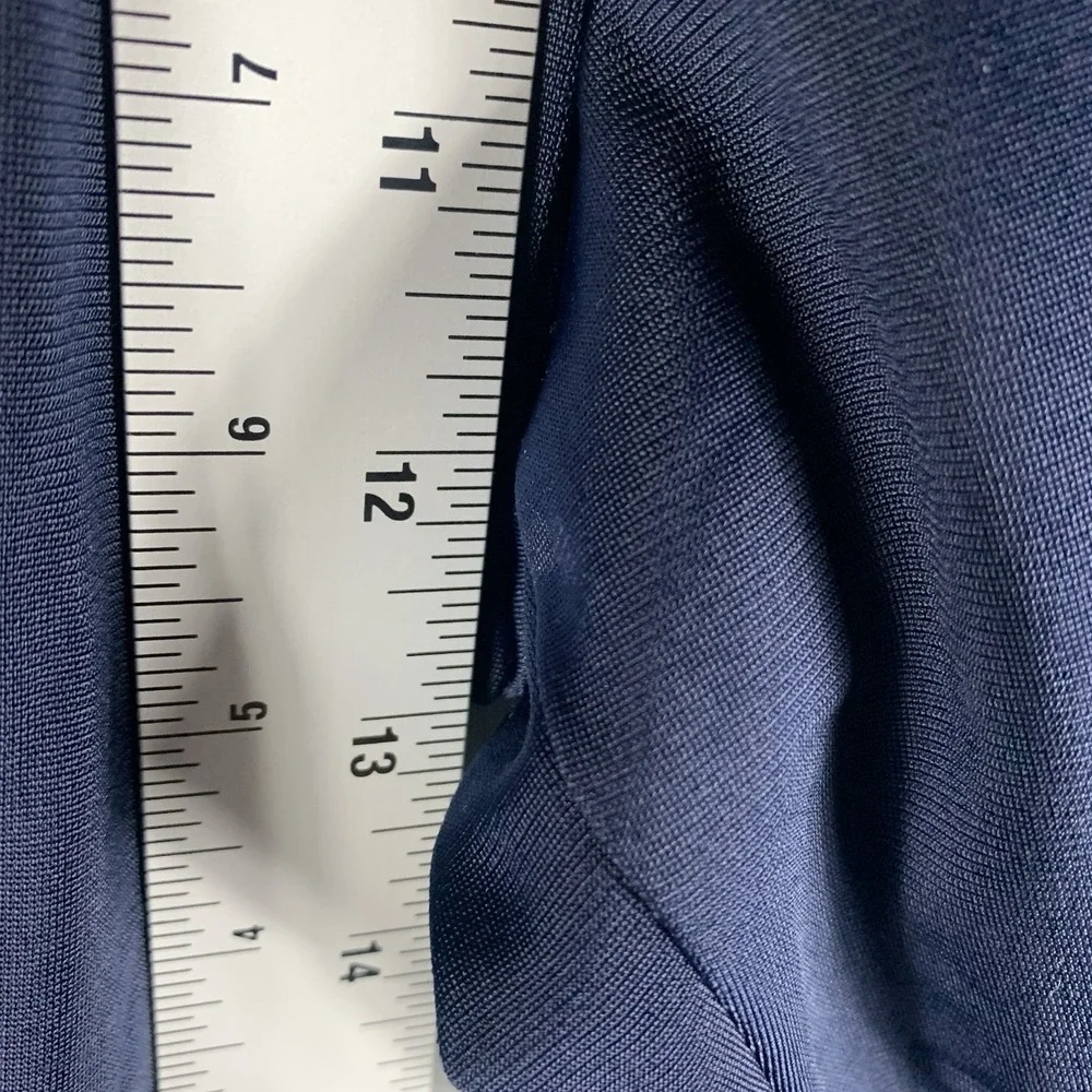 Reebok Women's Track Pants XL Navy Blue Rraining BV Tricot Pockets Wide‎ Leg - Picture 8 of 10